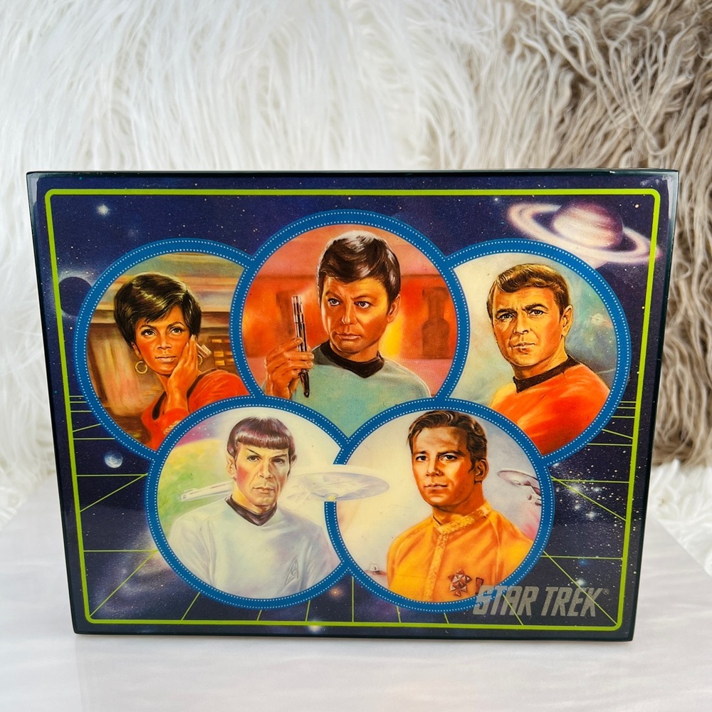 Vintage 1991 Limited Edition Hamilton Star Trek Music Box original cast